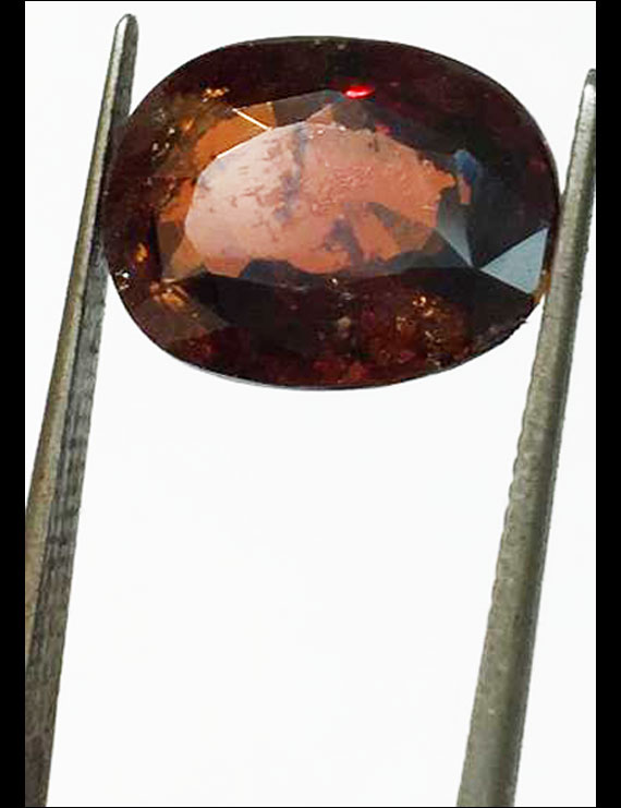 7.25 ratti (6.50 ct) Natural Hessonite Ceylon Gomed Certified