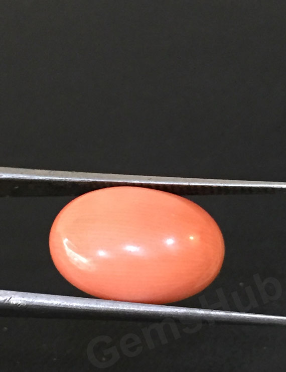 4.72 ct  Natural Certified Japanese Moonga/Coral