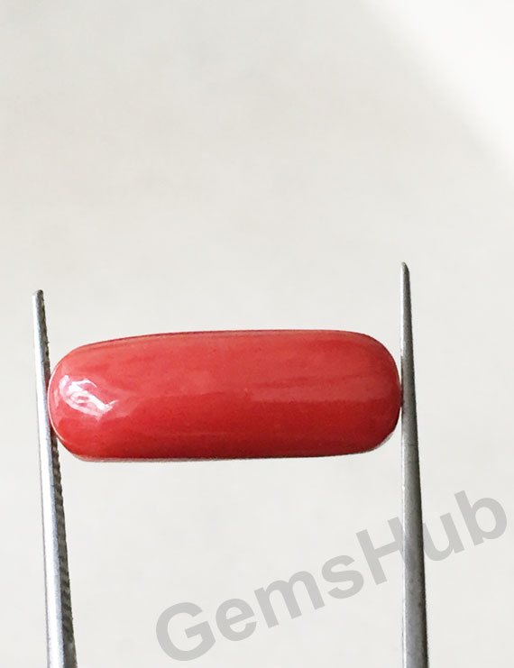 8.60 ratti (7.88 ct) Natural Certified Moonga/Coral
