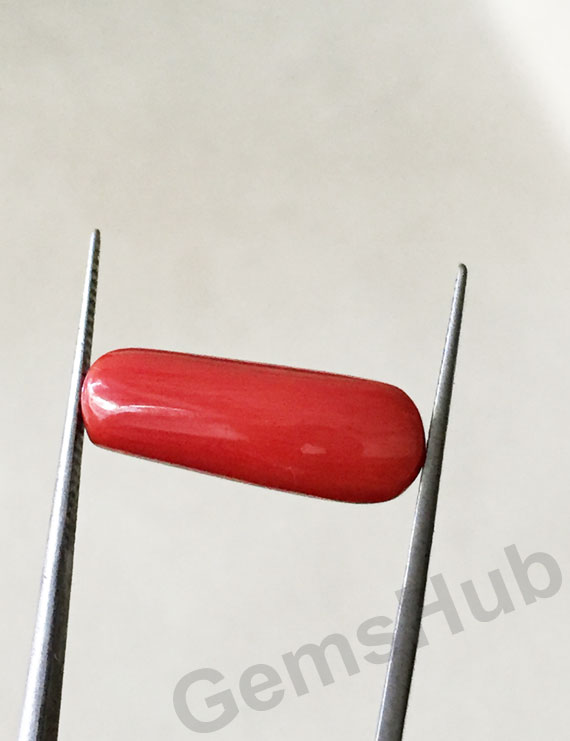 8.90 ratti (8.01 ct) Natural Certified Moonga/Coral