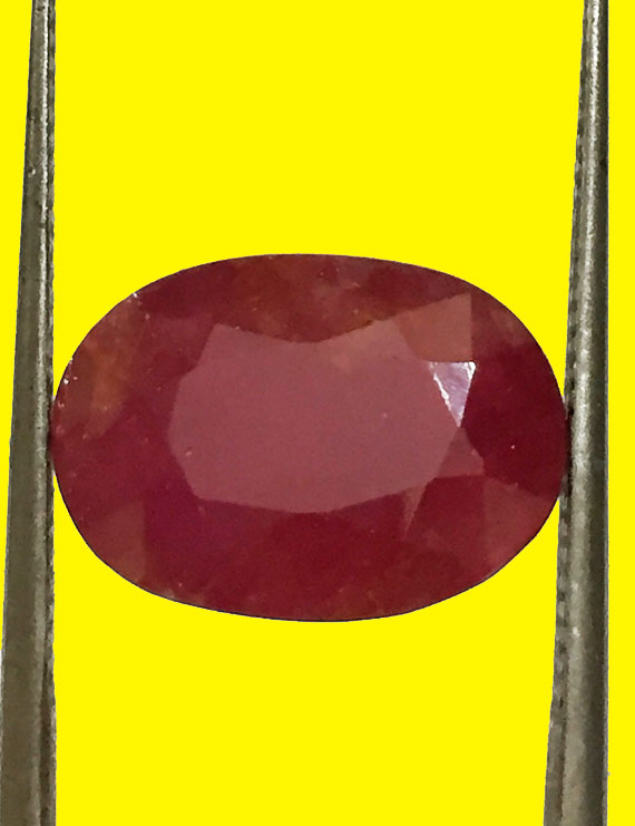 6.36 ct Natural Certified Non Heat Non Treat Ruby/Manik