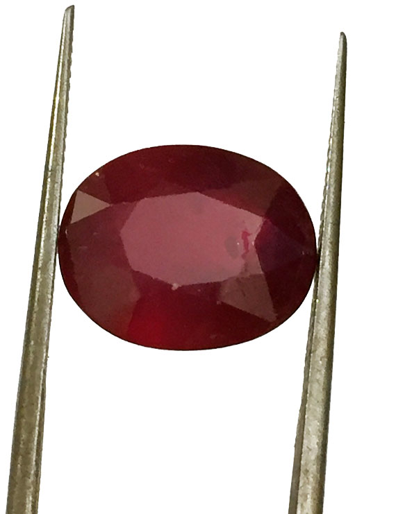 7.24 ct Natural Certified New Burma Ruby/Manik