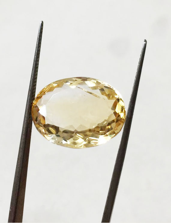 11.25 ratti (10.19 ct) Natural Certified Sunela (Citrine)