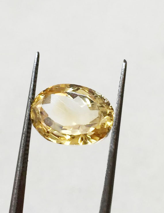 6.65 ratti (6.06 ct) Natural Certified Sunela (Citrine)