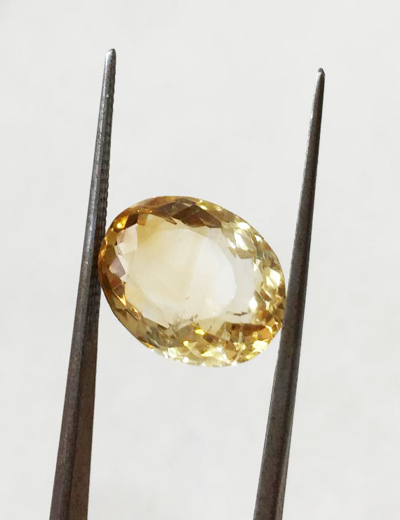 8.00 ratti (7.14 ct) Natural Certified Sunela (Citrine)